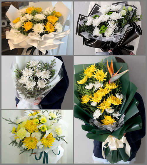 河南郑州新密市岳村镇老庄门村白事花束代送